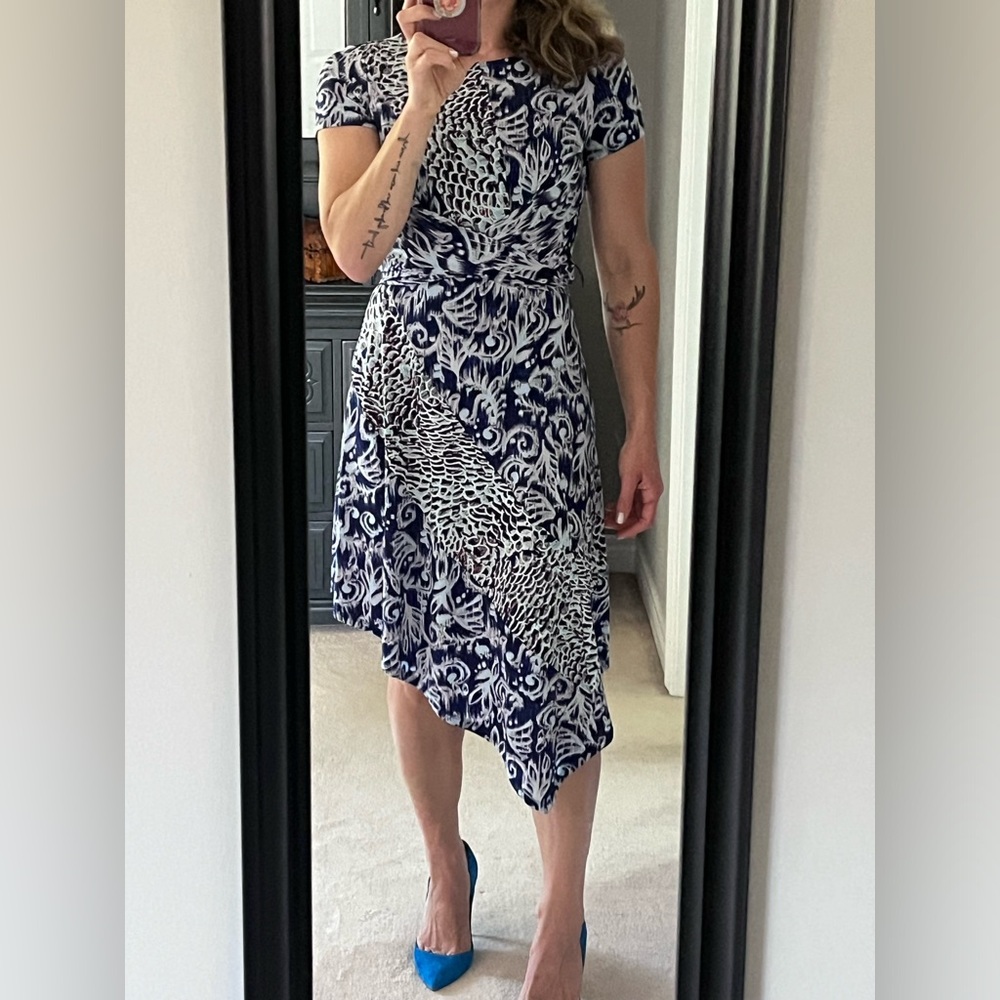 Stunning BCBG Asymmetrical Wrap Dress